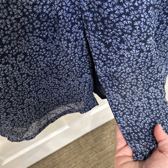 Vtg  Old Navy Dress 6  Midi Floral Dainty Blue‎ Flowy Shift Cottagecore 90s Y2k - Picture 8 of 9